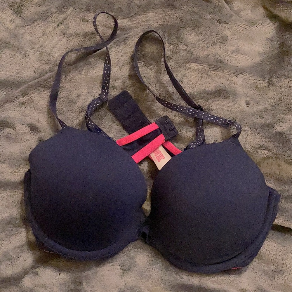 Pink Navy 34B Bra